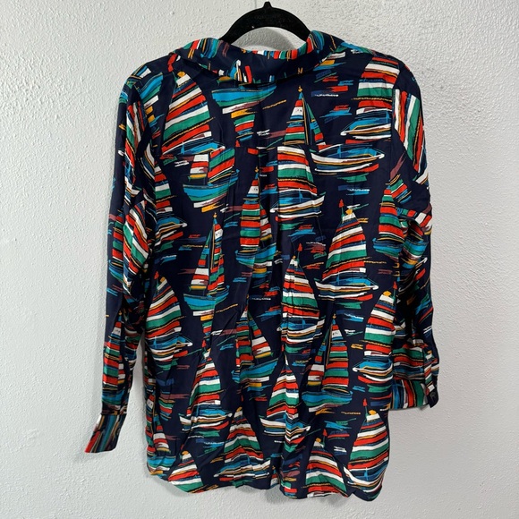 Soft Surroundings Sail boat blouse size pet med - Picture 7 of 7